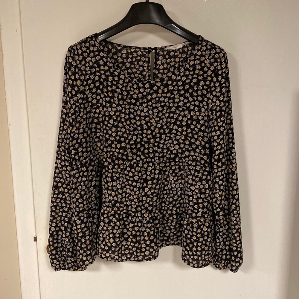 Hippie Rose peplum blouse